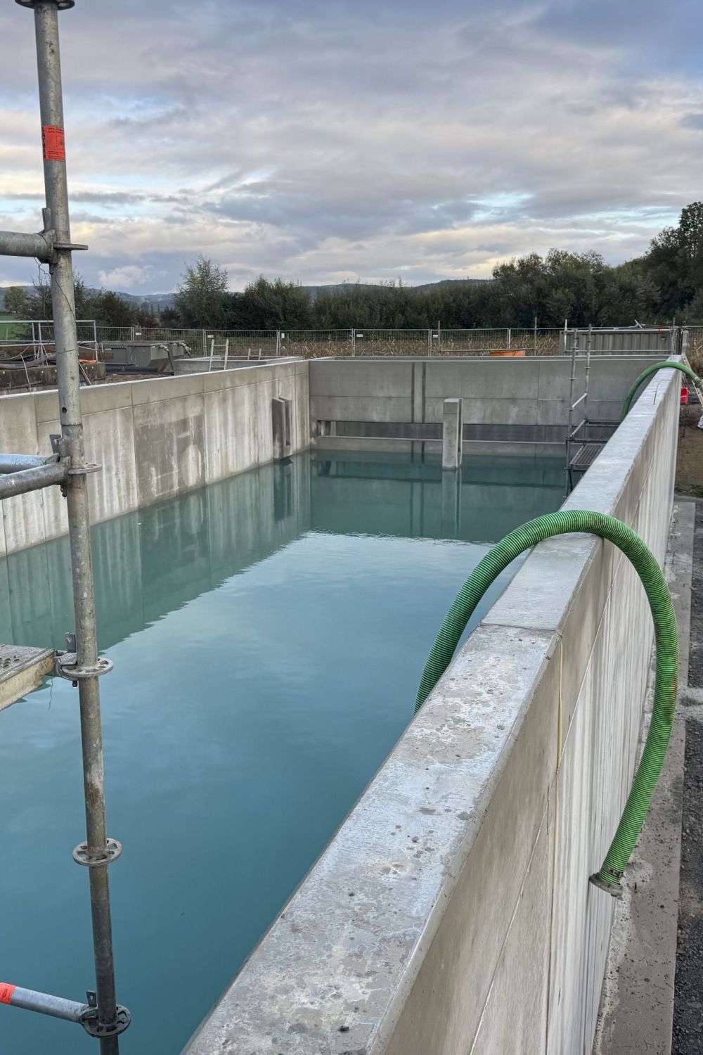 Baustelle Fachbereich Regenrückhaltebecken